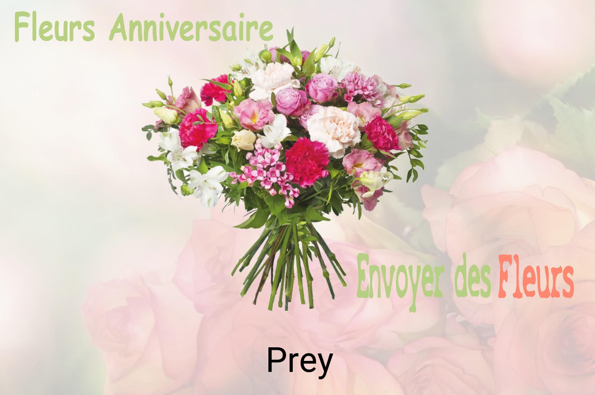Bouquet de fleurs d’anniversaire livré à Prey